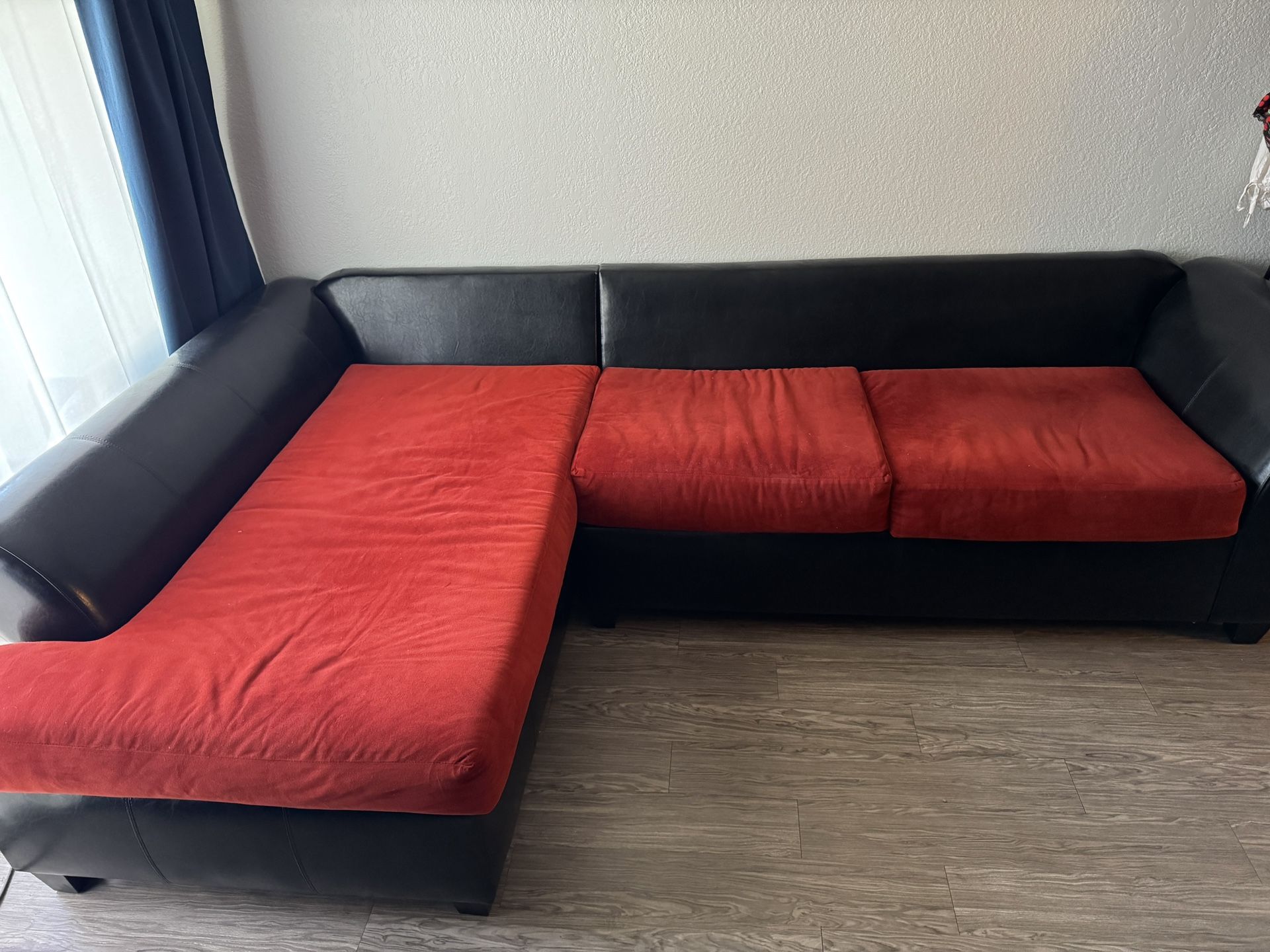 Red Sectional Couch