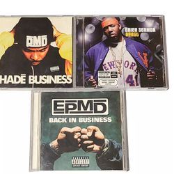 EPMD 3 CD Lot Erick Sermon React PMD Shade Business Back In Business Rap Hip-Hop