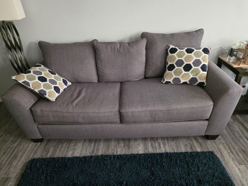 Bonita Springs Gray Sleeper Sofa – LIKE NEW!