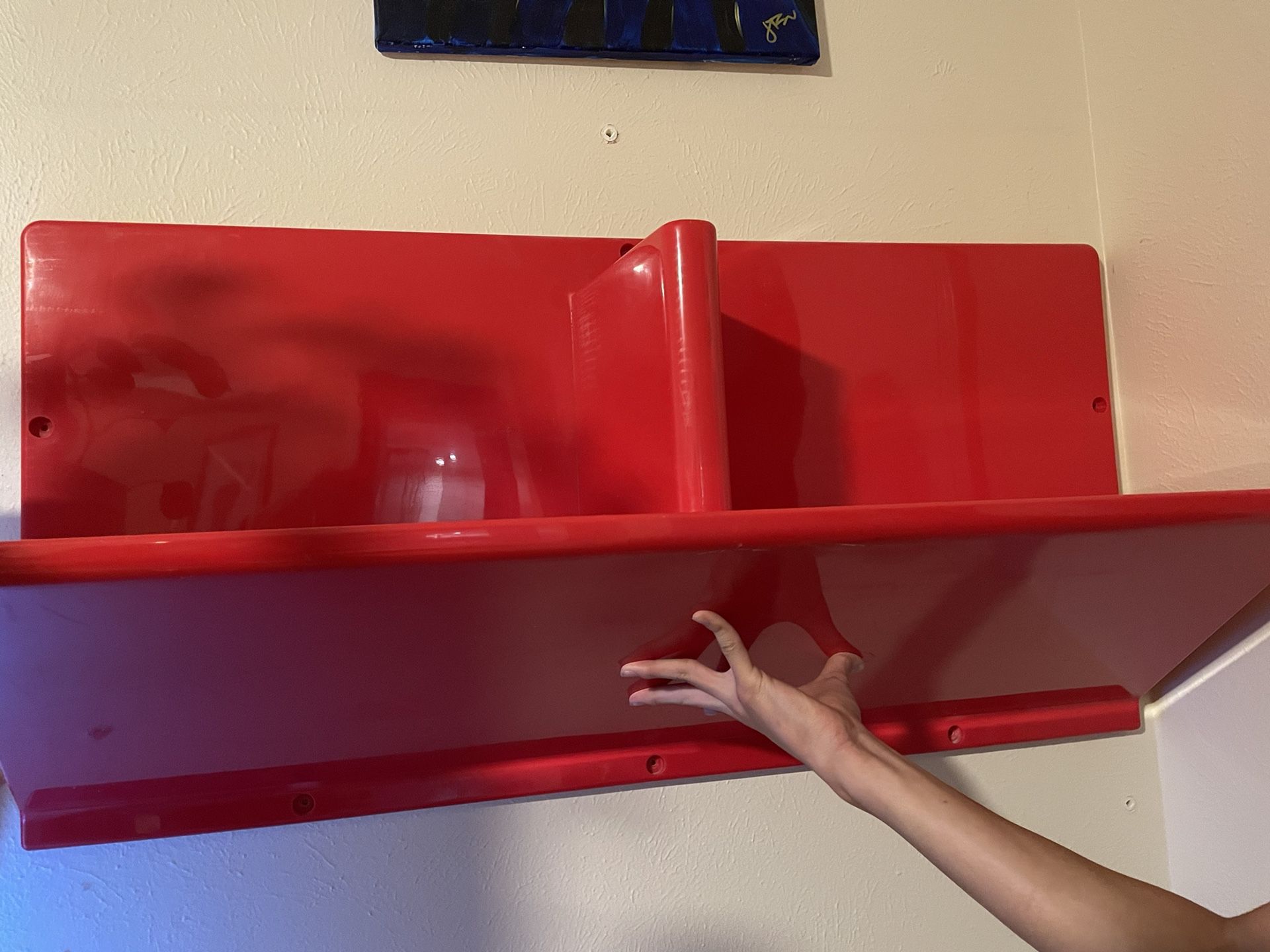 IKEA Plastic Red Shelves 