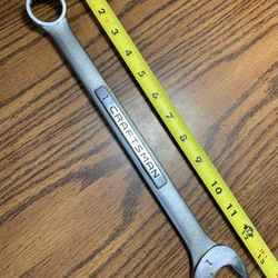 Craftsman Combination Wrench 1” Inch 12-Point -V- 44705 Vintage Forged In USA