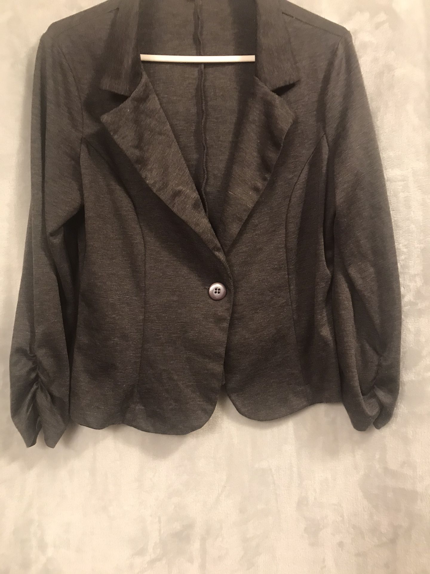 Large gray color cardigan