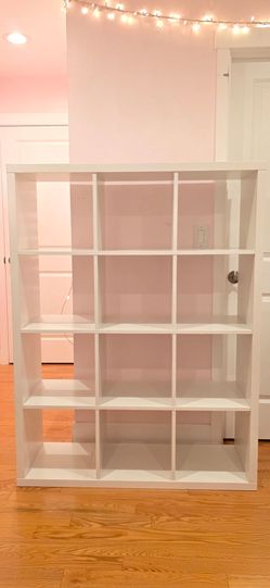 Ikea white kallox shelf unit 3x4