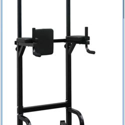 Power Tower Pull Up Bar Station,Height Adjustable Multi-Function Dip Station for Home Gym Strength Training Fitness Workout Equipment $ 80