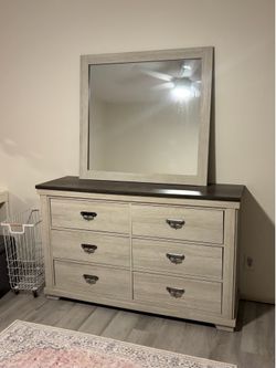 Dresser with mirror