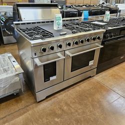 Range 48 Inch Wide Stainless Steel Stove
