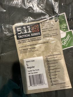 5.11 Tactical Taclite TDU Pants Large Regular