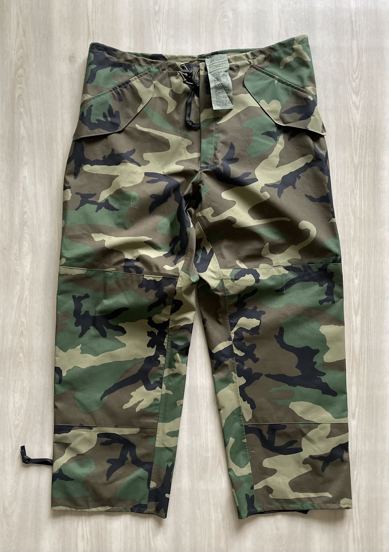 Vintage 90s Y2K Gore-Tex Seal Trousers Cold/ Wet Weather Camo Pants Large Reg