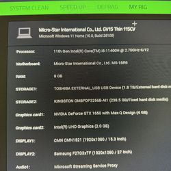 Msi Gv15 Gaming Laptop