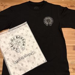 Black/grey Chrome Hearts T-shirt