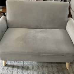 Small Light Gray Sofa
