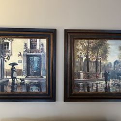 Pair Of Framed Serigraph Prints