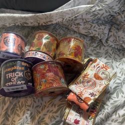 Thanksgiving And Halloween Craft Ribbon 