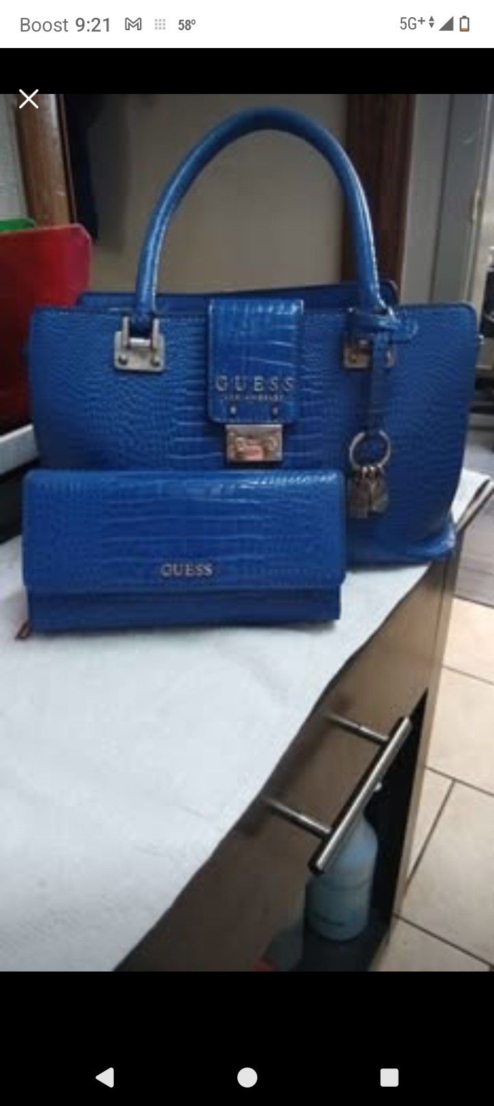 Guess Leather Purse With Wallet