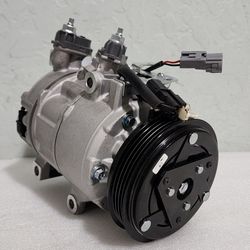 A/C AC Compressor with 4-Groove Pulley for Ford Focus 2014-2018 2.0L EV6Z19703A