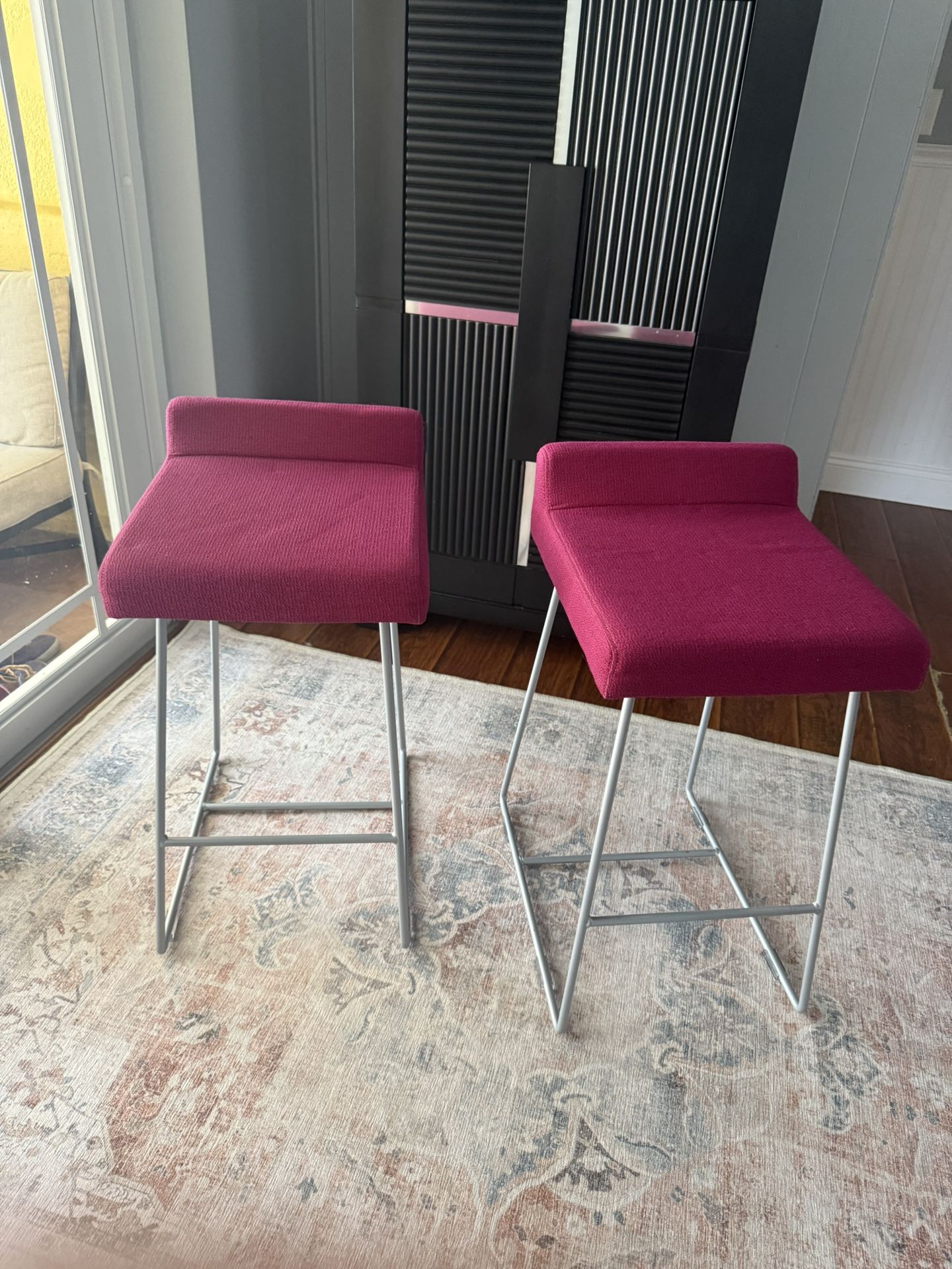 2 Pink Stools