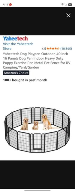 40" (Height) Dog Playpen