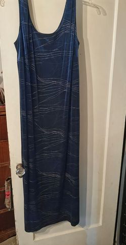 Navy Blue Velvet Dress