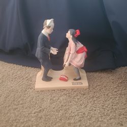 "First Dance" The 12 Norman Rockwell Porcelain Figurines, The Danbury Mint