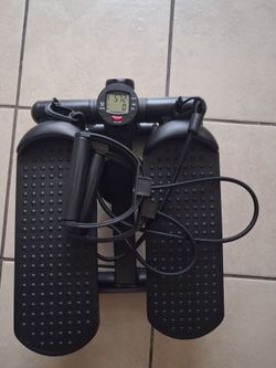 Mini Stepper with Resistance Bands and LCD Monitor