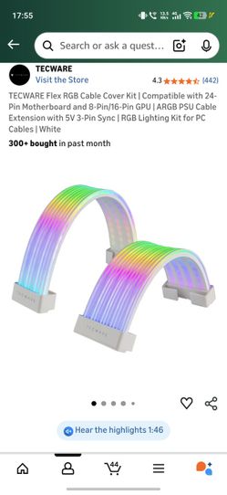 TECWARE Flex RGB Cable Cover Kit