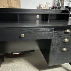 Black Office Desk 