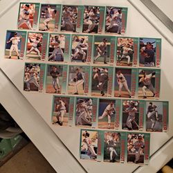 1992 Braves Baseball Cards 