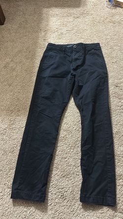 Aeropostale Slim Straight Chino Pants - Navy/Black - Size 27/28