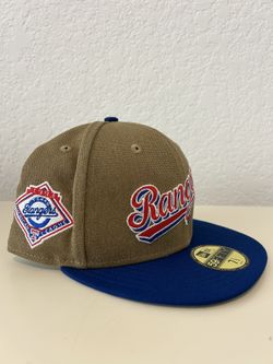 Texas Rangers Canvas Crown 59FIFTY Fitted Hat