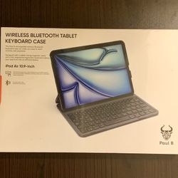 Paul B for iPad Air 11 Inch Case with Keyboard,Air 6th/Air 5th/Air 4th Generation Keyboard Case
