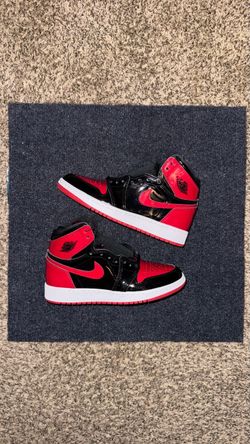Jordan 1 Retro High Patent Bred Size 5Y