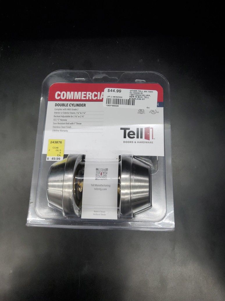 Tell Commercial Dead Bolt
