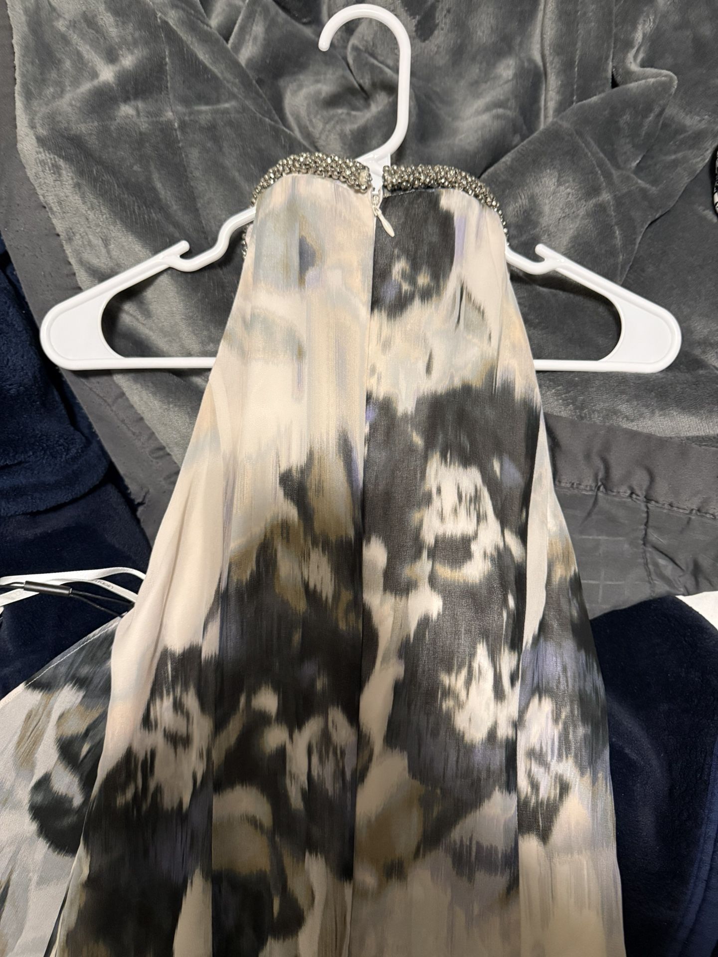 Calvin Klein Black and White Floral Dress