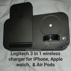 Logitech 3 In 1 Wireless Apple Charger