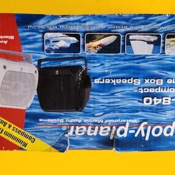 Poly Planar sub compact marine box speakers