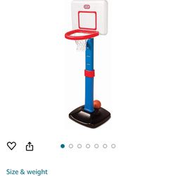Little Times Adjustable Basketball Hoop