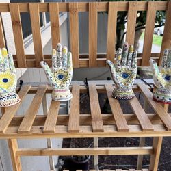 hamsa 🪬 eye of god amulet proctective evil eye 🧿 “hand” decorated each is unique