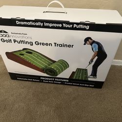 Golf putting green trainer 