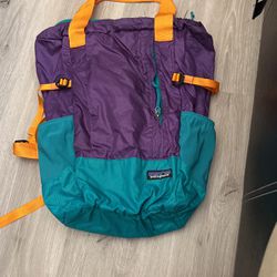 patagonia packable bag, 3 ways, handbag, bagpack, shoulder bag