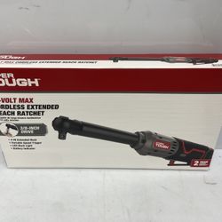 Hyper Tough 12V Max* Lithium-Ion 3/8-inch Cordless Extended Reach Ratchet with 1.5Ah Battery and Charger, New