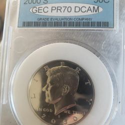 Kennedy 1/2 dollar 2000s silver graded