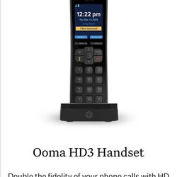 Ooma Hd3 Headset And Router 