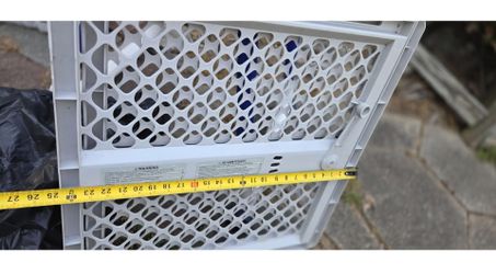 White Plastic Pet Gate or Baby Gate