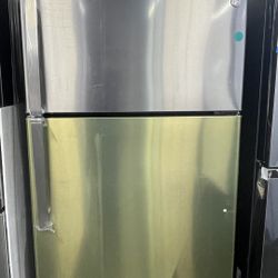 Ge Top Freezer Refrigerador In Stainless Steel 