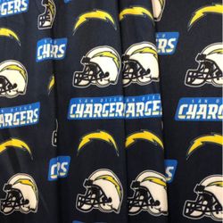 Chargers Football Pattern Fabric/Tela Deportes Football