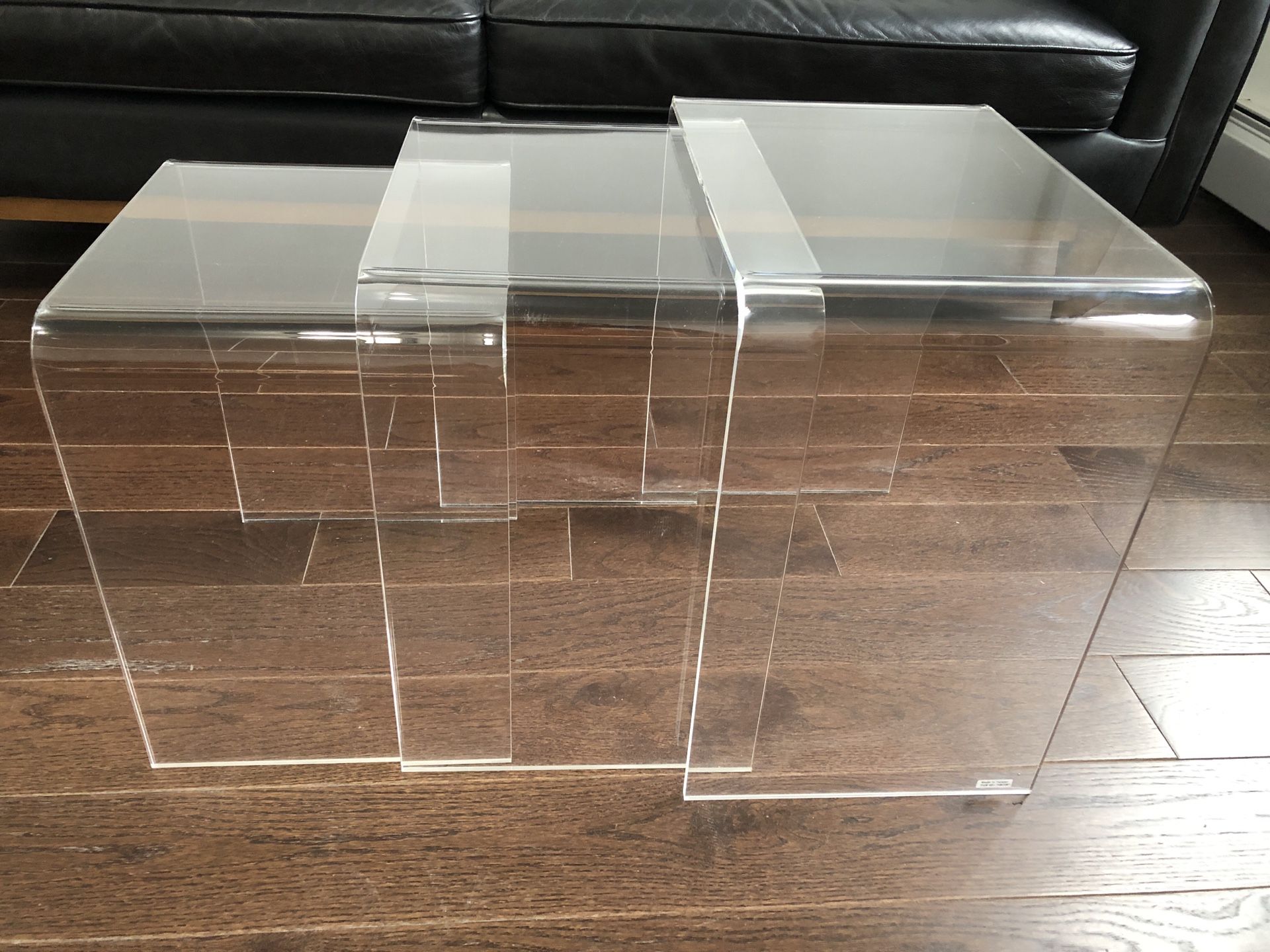 CB2 - 3 Piece Peekaboo Acrylic Nesting Table Set