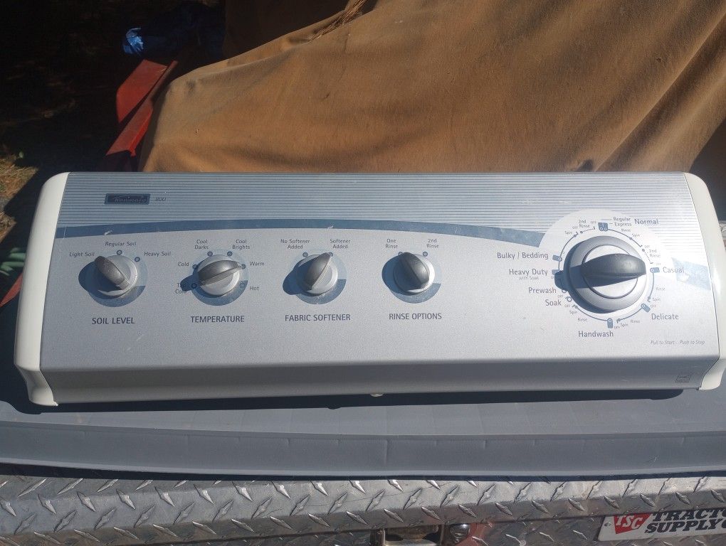 Control Panel Kenmore Washing Machine 800 Series