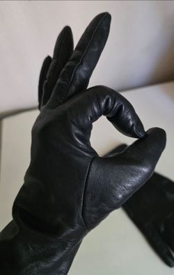 Wilsons Leather "Pelle Studio" genuine black leather winter gloves (S)