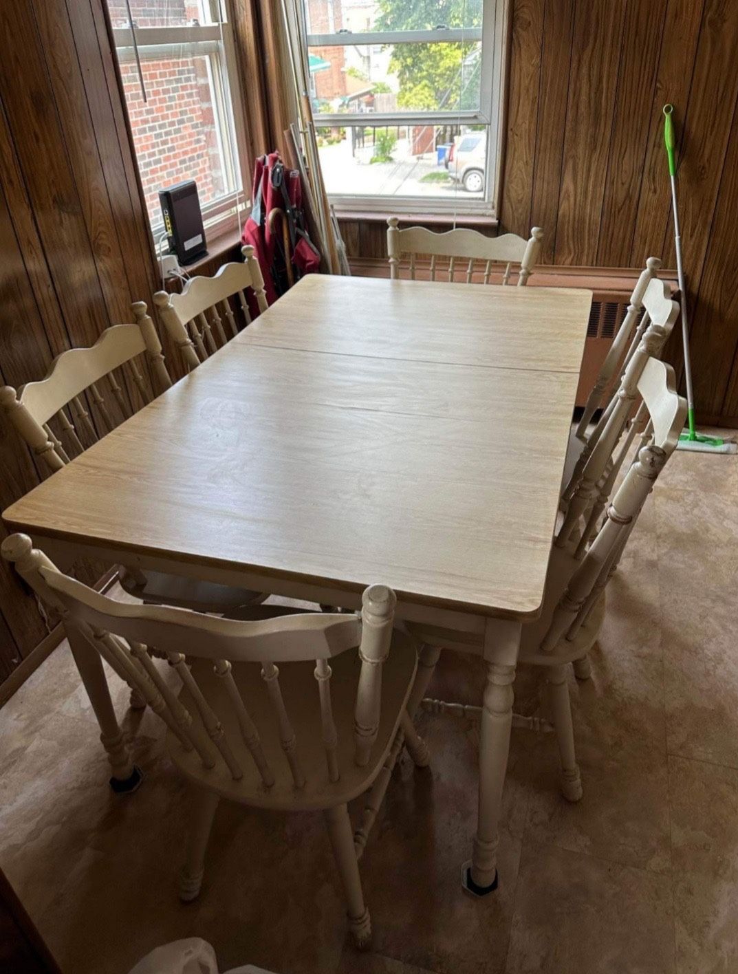 Cream Colored Dining Room Table & 6 Chairs! for Sale in Bronx, NY OfferUp