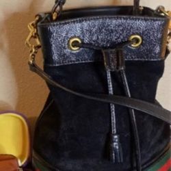Gucci Bag Black Suede 